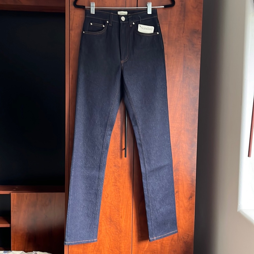 NWT Toteme Straight Fit, High Waist, Full length Denim / Size 25